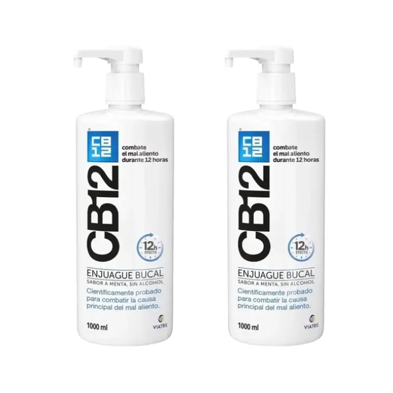 Cb12 Mint Mundwasser Halitosis Minzgeschmack, 2X1000 Ml