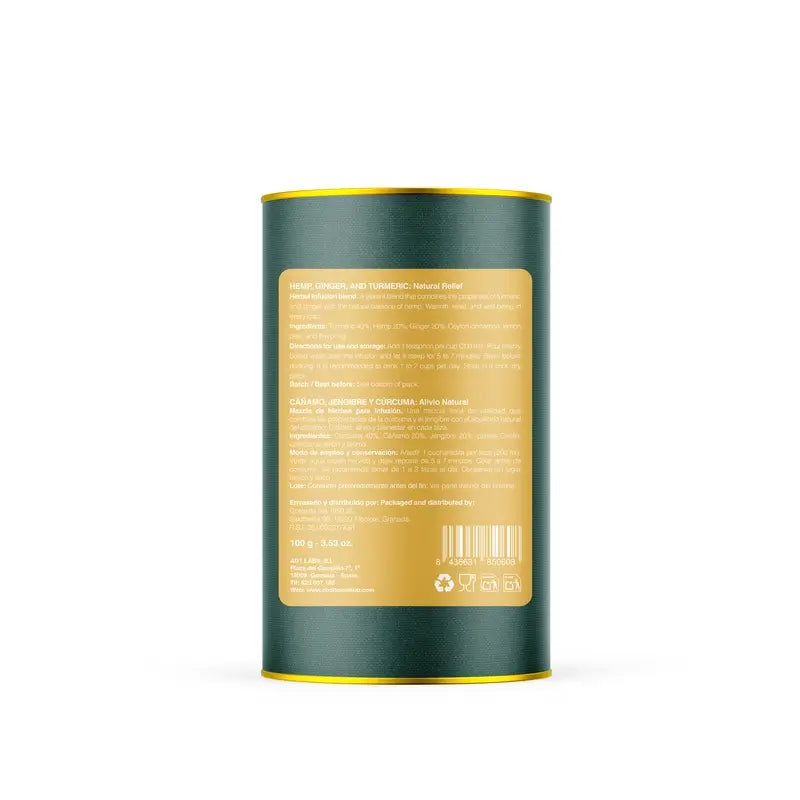 CBD HOME – Kräutertee mit Hanf, Ingwer und Kurkuma – 100 g