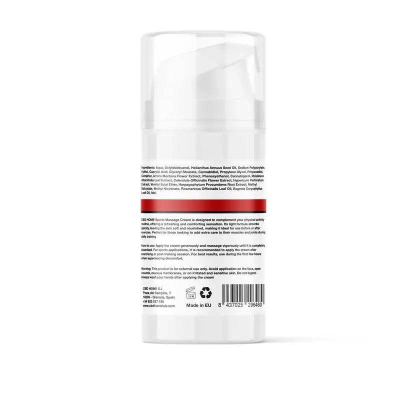 Cbd Home Sports Cbd + Cbg Wärmende Creme, 100 ml