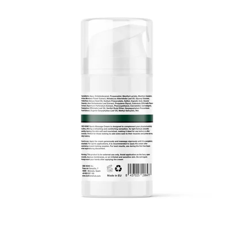Cbd Home Sportcreme Forte Cbd + Cbg, 100 ml