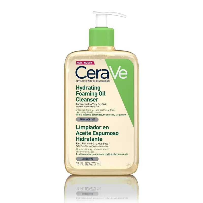 CeraVe Feuchtigkeitsspendendes schäumendes Reinigungsöl, 473 ml