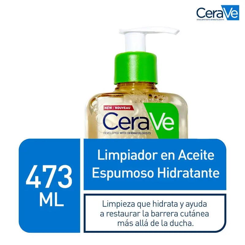 CeraVe Feuchtigkeitsspendendes schäumendes Reinigungsöl, 473 ml