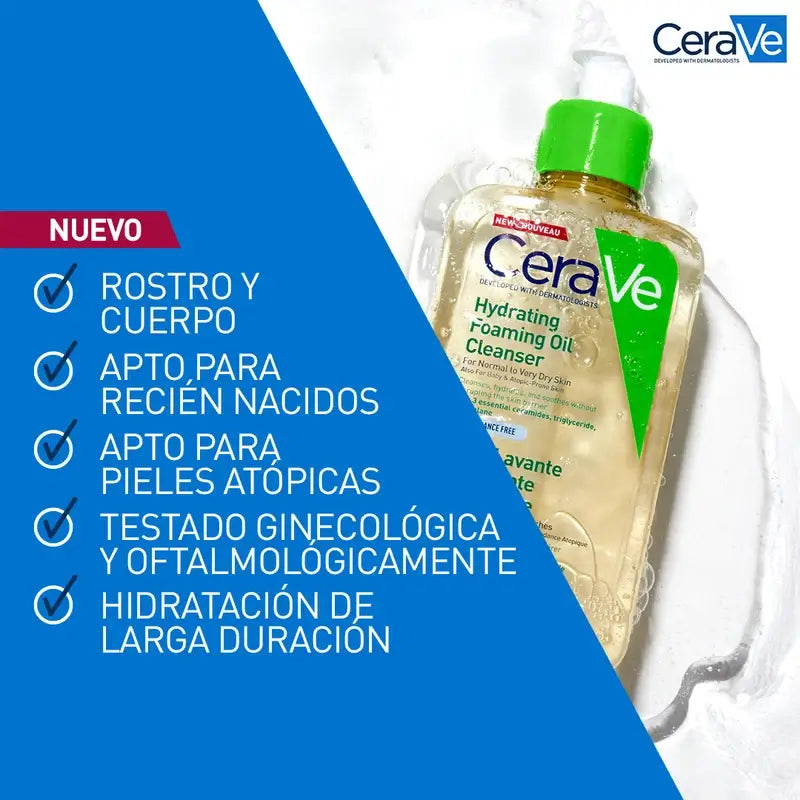 CeraVe Feuchtigkeitsspendendes schäumendes Reinigungsöl, 473 ml