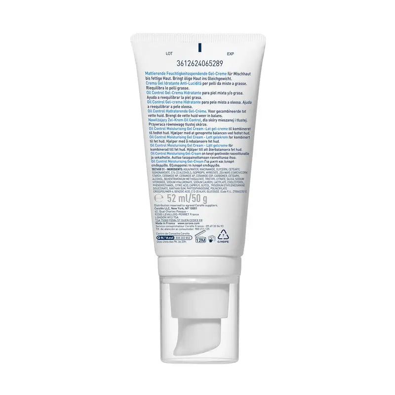 CeraVe Oil Control Gel Feuchtigkeitscreme, 52 ml