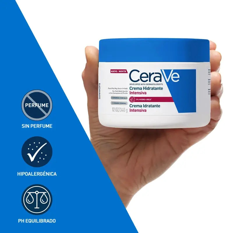 Cerave Intensive Feuchtigkeitscreme 5% Hydro-Urea, 340 g