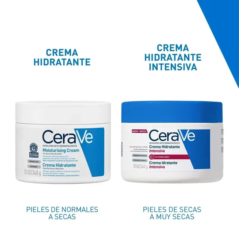 Cerave Intensive Feuchtigkeitscreme 5% Hydro-Urea, Packung 2 x 340 g