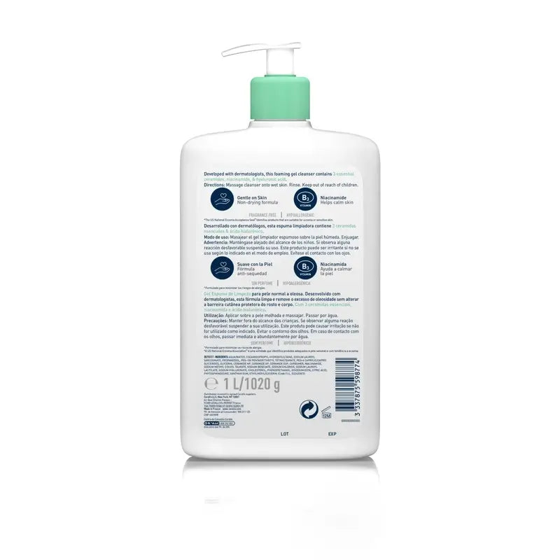 CeraVe Schäumendes Reinigungsgel, 1l