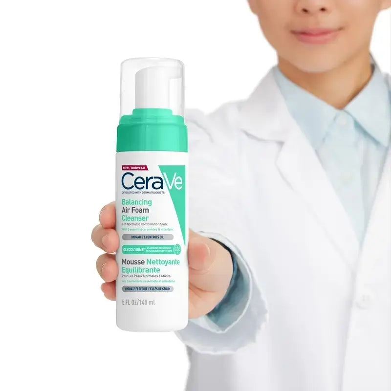 CeraVe Air Foam Rebalancing Cleanser , Packung 2 x 148 ml