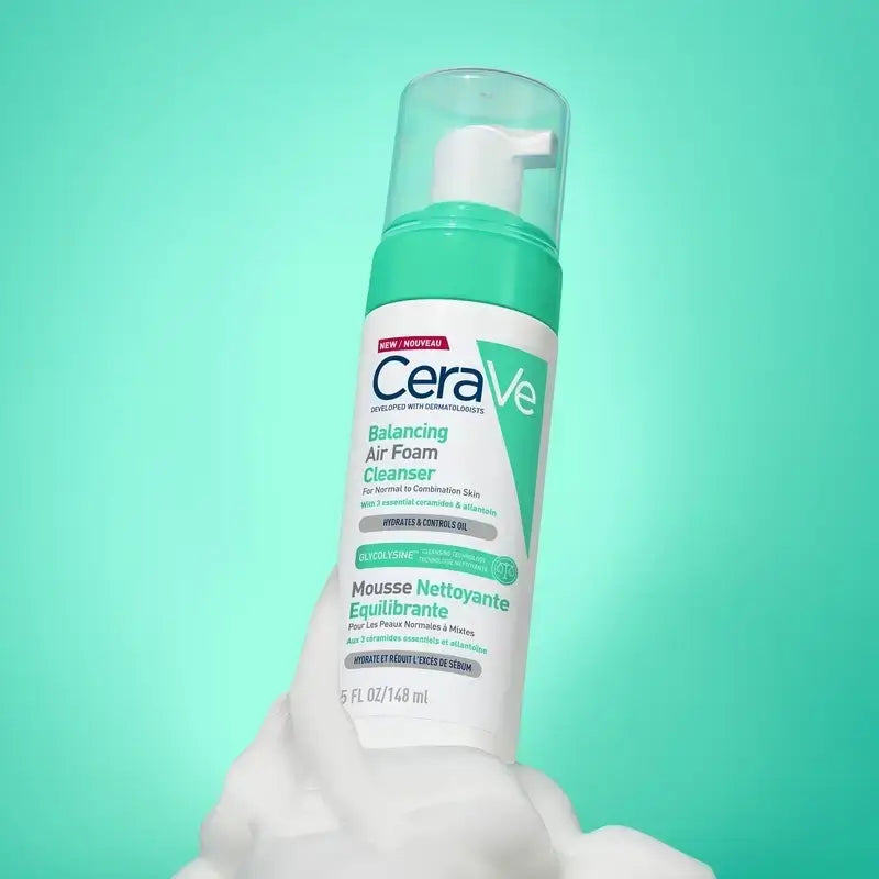 CeraVe Air Foam Rebalancing Cleanser , Packung 2 x 148 ml