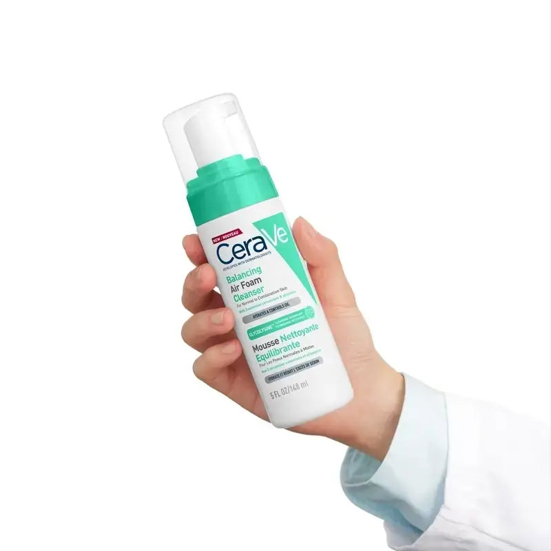 CeraVe Air Foam Rebalancing Cleanser , Packung 2 x 148 ml