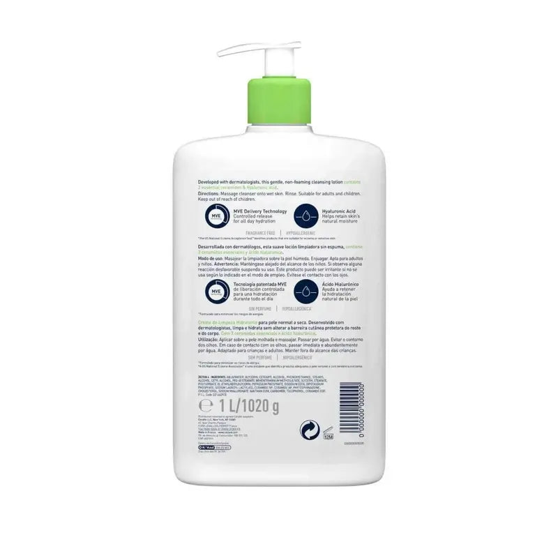 CeraVe Feuchtigkeits-Reinigungsgel, 1l