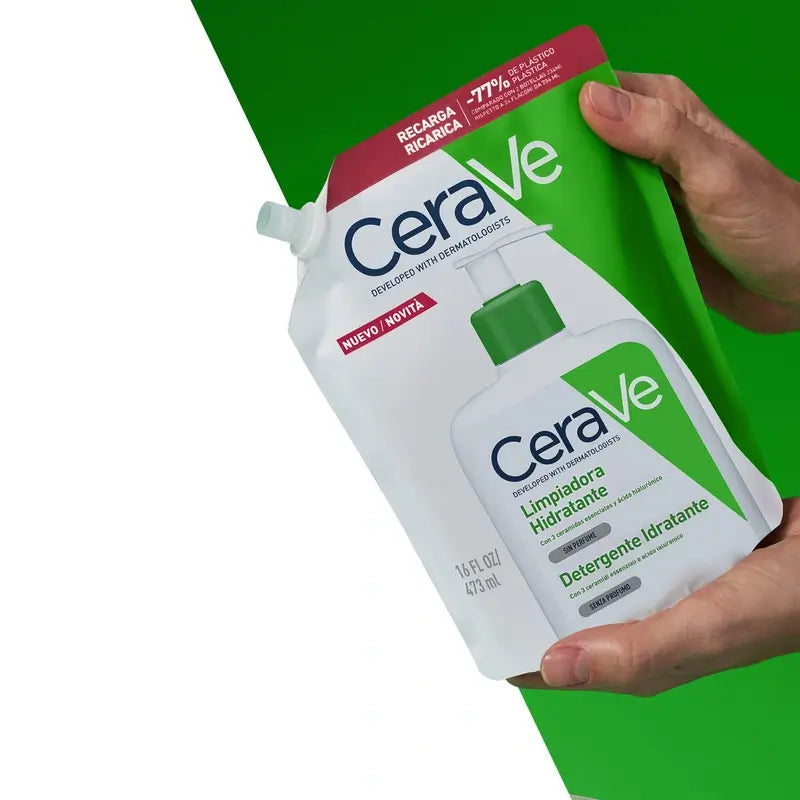 CeraVe Feuchtigkeitsspendende Reinigung Nachfüllpackung , 473 ml