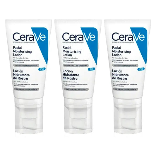 CeraVe Triplo feuchtigkeitsspendende Gesichtslotion, 3X52 Ml
