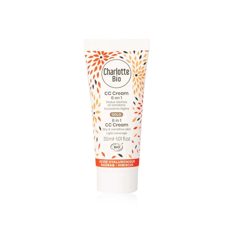 Charlotte Bio Cc Cream Gold 6 In 1 - Anti-Aging - Trockene Haut 30 Ml