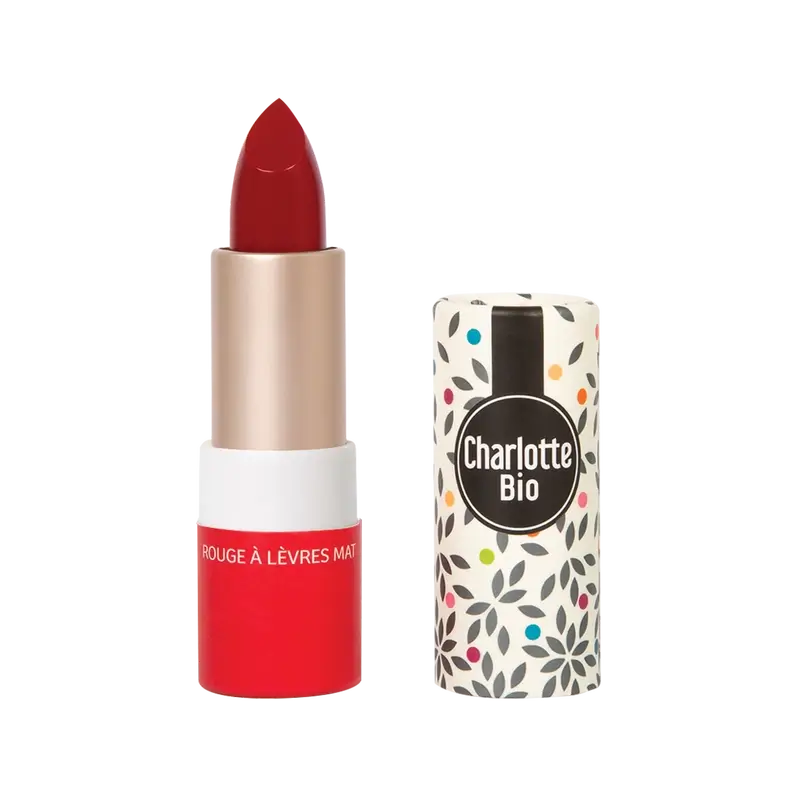 Charlotte Bio Lippenstift Matte Passion Rot 3,5 G