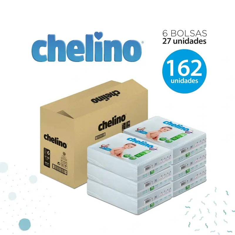 Chelino Windel Größe 6 (17-28 Kg) , 27 Stück