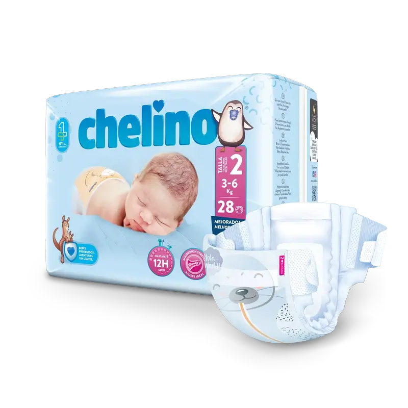Chelino Windel Größe 2 (3-6 Kg) , 28 Einheiten