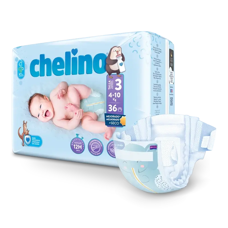 Chelino Windel Größe 3 (4-10 Kg) , 36 Einheiten
