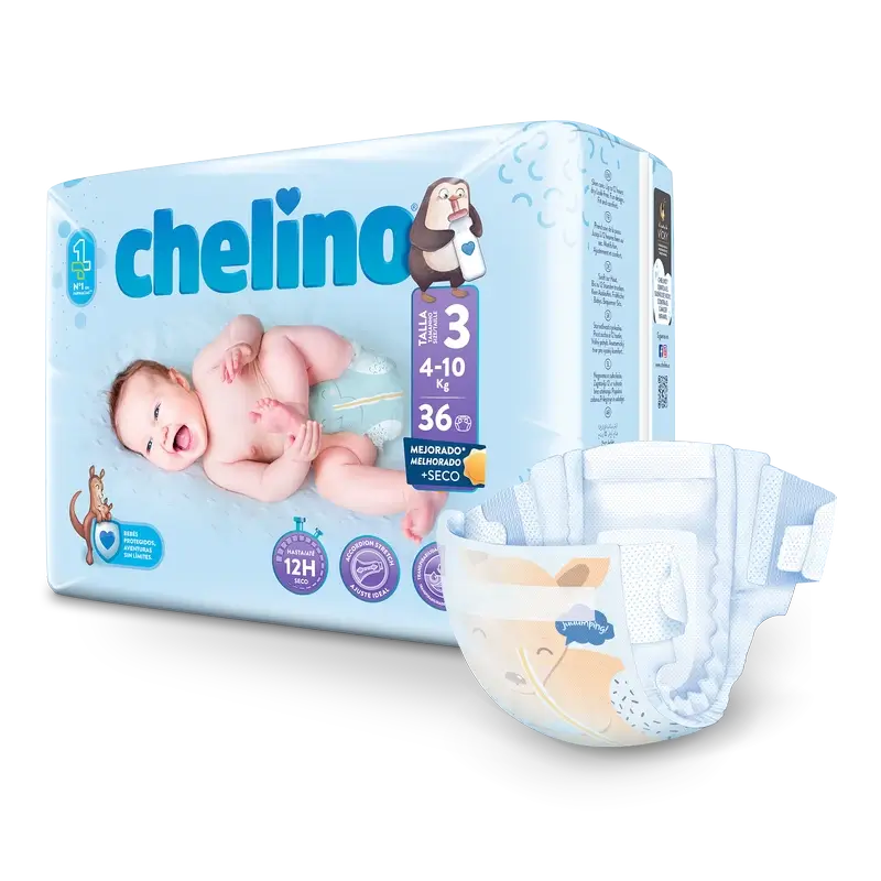 Chelino Windel Größe 3 (4-10 Kg) , 36 Einheiten