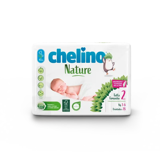 Chelino Nature Windel Größe 2 (3-6 Kg) , 28 Stück