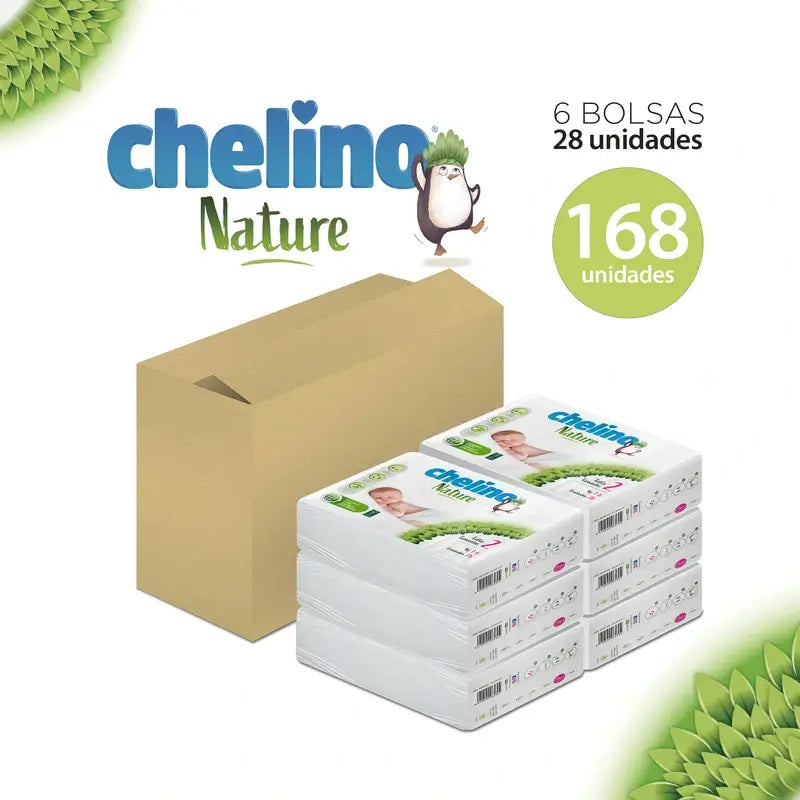 Chelino Nature Windel Größe 2 (3-6 Kg) , 28 Stück