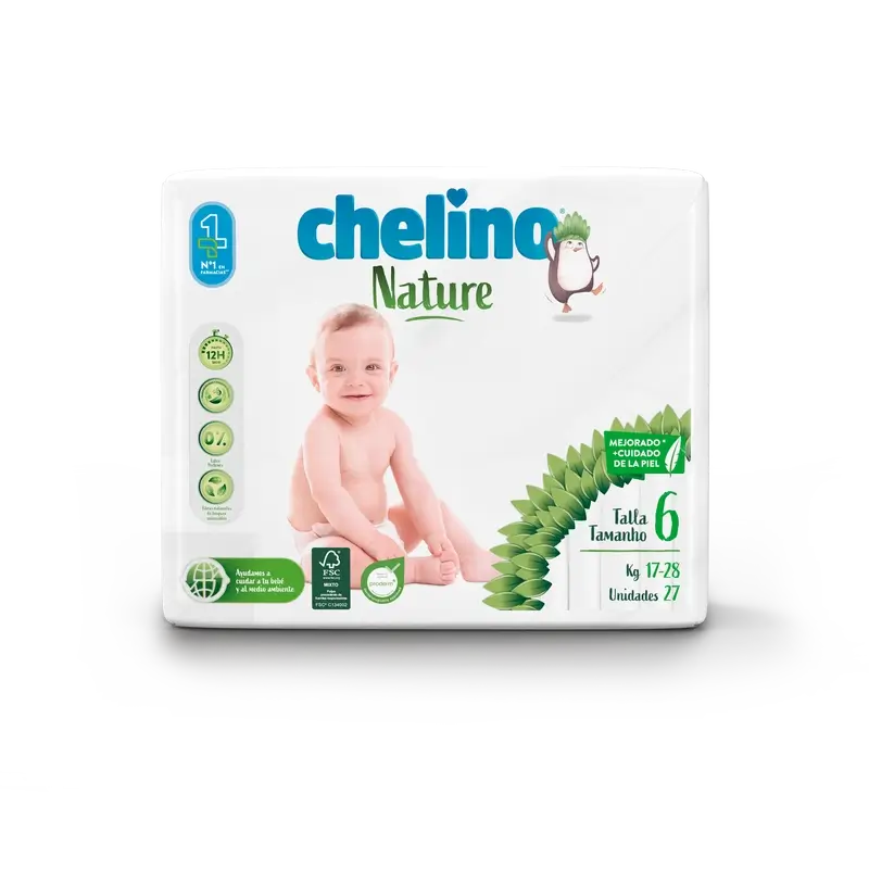 Chelino Nature Windel Größe 6 (17-28 Kg) , 27 Stück