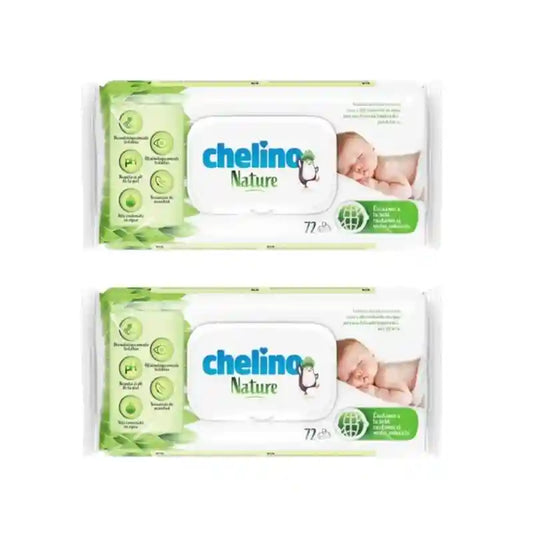 Chelino Nature Säuglingstücher, 2X72 Einheiten