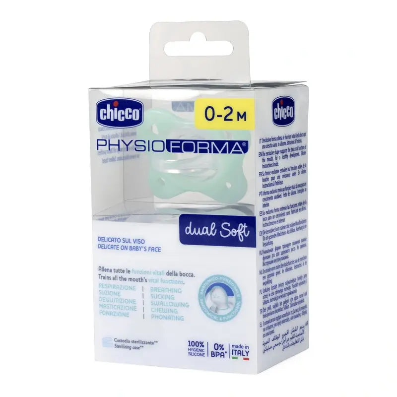 Chicco Schnuller Physioforma Dual Soft Silicone Neutral 0-M 1 Einheit