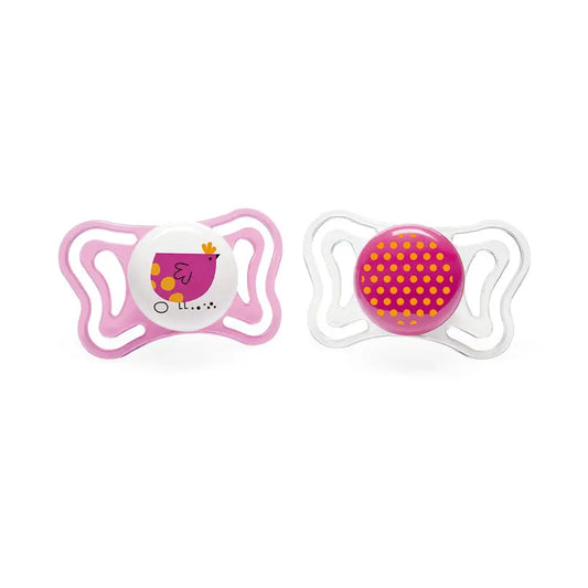 Chicco Pacifier Physio Light Silicone Pink 16-36M 2 Units