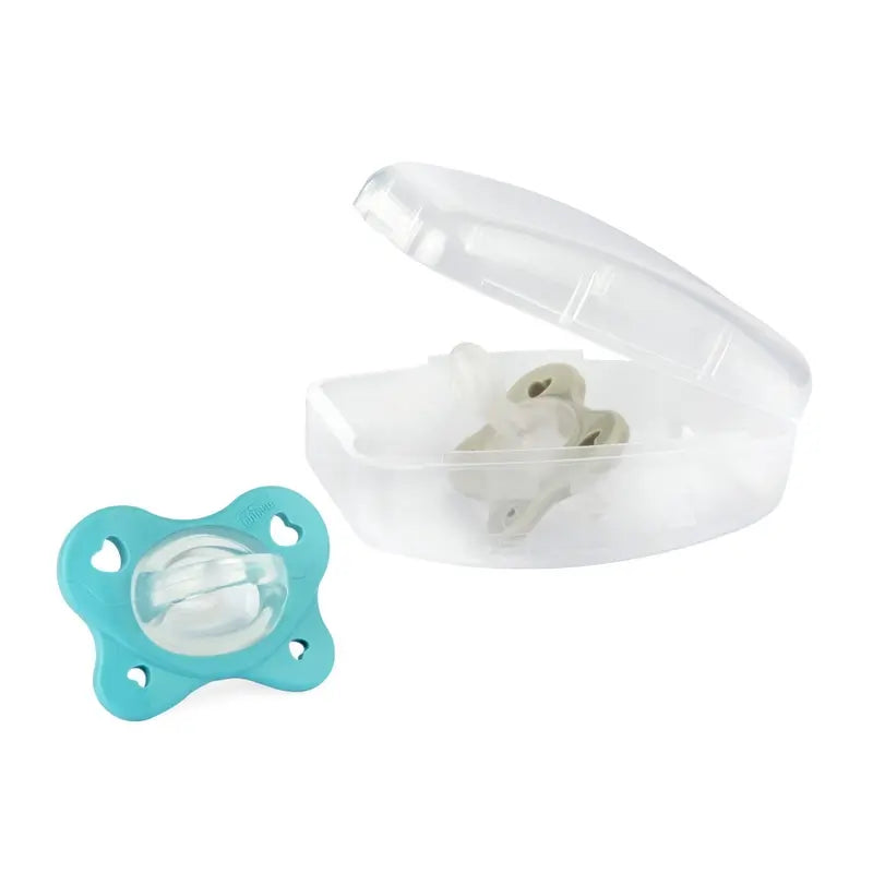 Chicco Physioform Dual Soft Silikon Schnuller Blau 6-16M 2 Einheiten