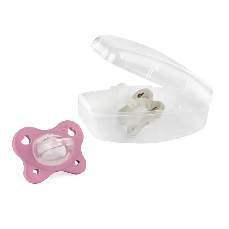 Chicco Physioforma Dual Soft Silikon Schnuller Rosa 6-16M 2 Einheiten