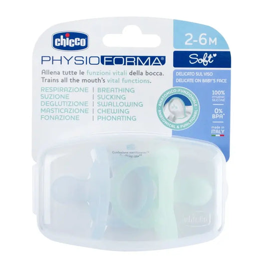 Chicco Physioforma Soft Schnuller Blau 2-6M 2 Stück