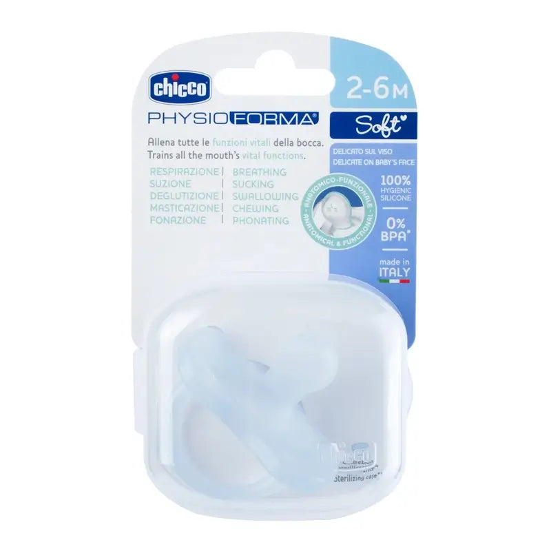 Chicco Schnuller Physioforma Soft Blau 2-6M 1 Stück