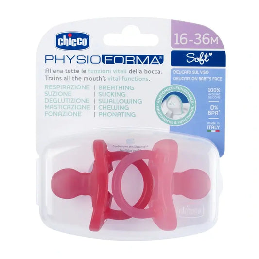 Chicco Physioforma Soft Schnuller Rosa 16-36M 2 Einheiten