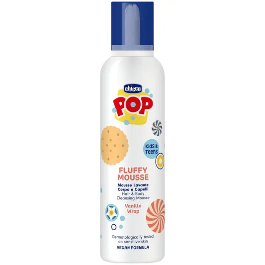 Chicco Pop Foam Körper/Haar Vanille 200 Ml