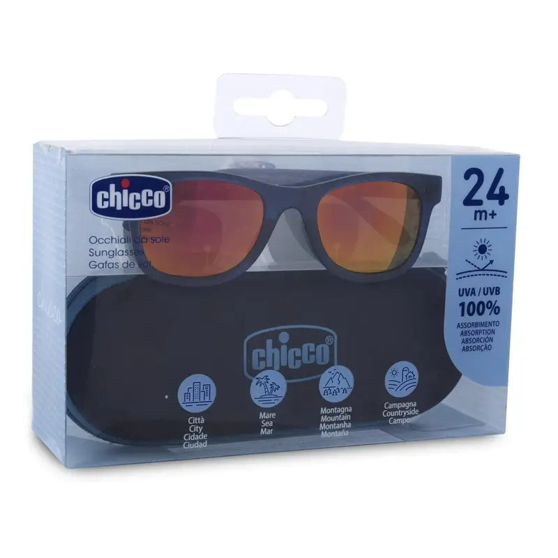 Chicco Sonnenbrille verspiegelte Gläser Blau 24M+ , 1 Stück