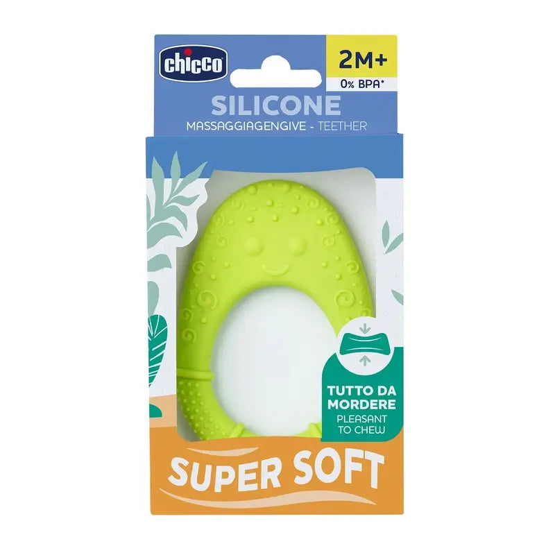 Chicco Supersoft Avocado Beißring 2M+