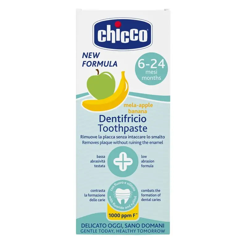 Chicco Apfel & Banane Zahnpasta 6-24M Fluorid