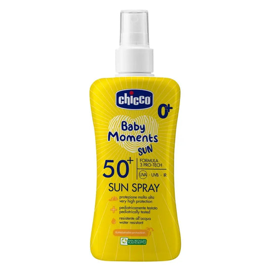 Chicco Baby Moments Creme Spray Format Spf50+ 150Ml