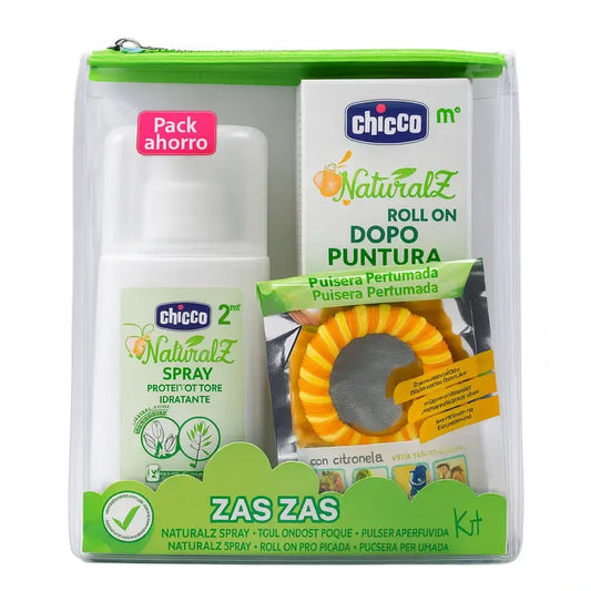Chicco Naturalz Packung mit Zas-Zas Reiseprotektoren Chicco