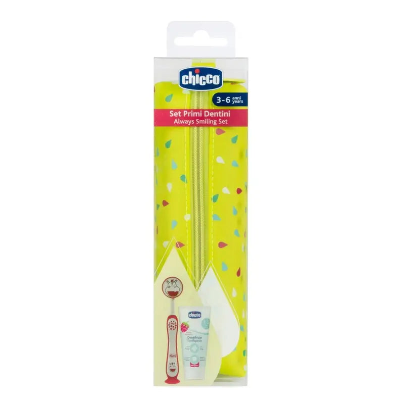 Chicco Hippo Rosa Blau Dental Set 36M+