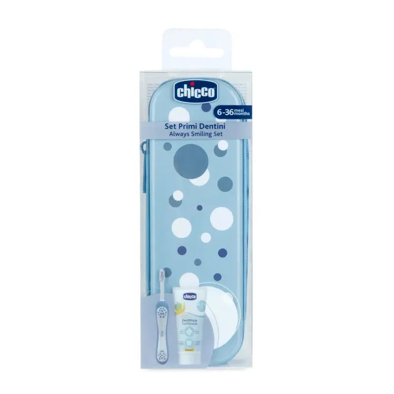 Chicco Dental Set Blau 6M+