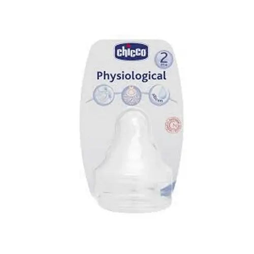 Chicco Pack 2 Silicone Teats for Evolving Cup +12 Months