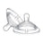 Chicco Pack 2 Teats Natural Feeling Silicone Fast Flow +6 Months