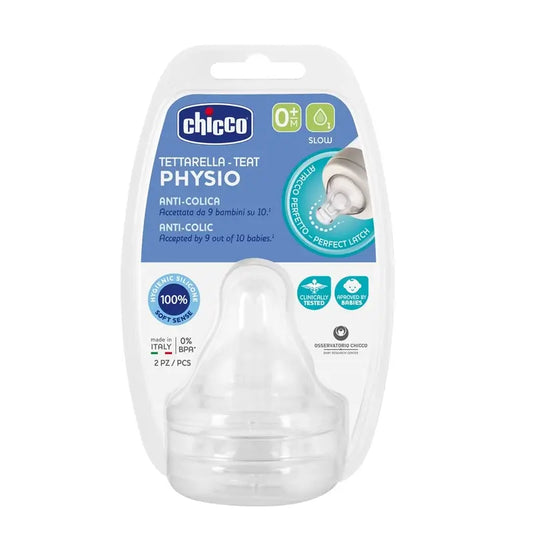 Chicco Physio Sauger Slow Flow 2 Einheiten 0M+