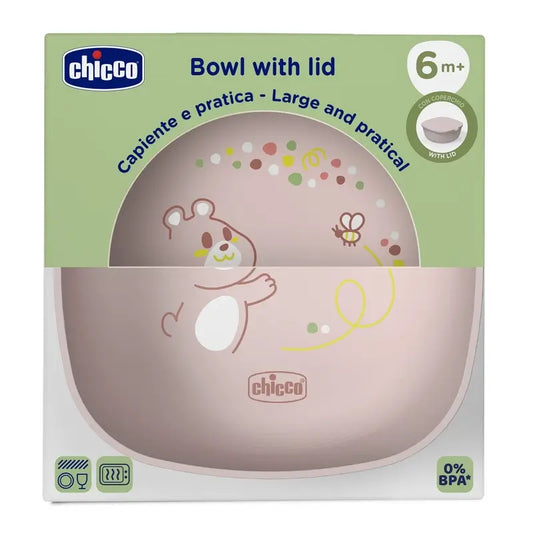 Chicco Schüssel mit Deckel 6M+ Rosa