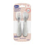 Chicco Besteck-Set Edelstahl Grau 18M+