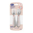Chicco Edelstahl-Besteck-Set Rosa 18M+