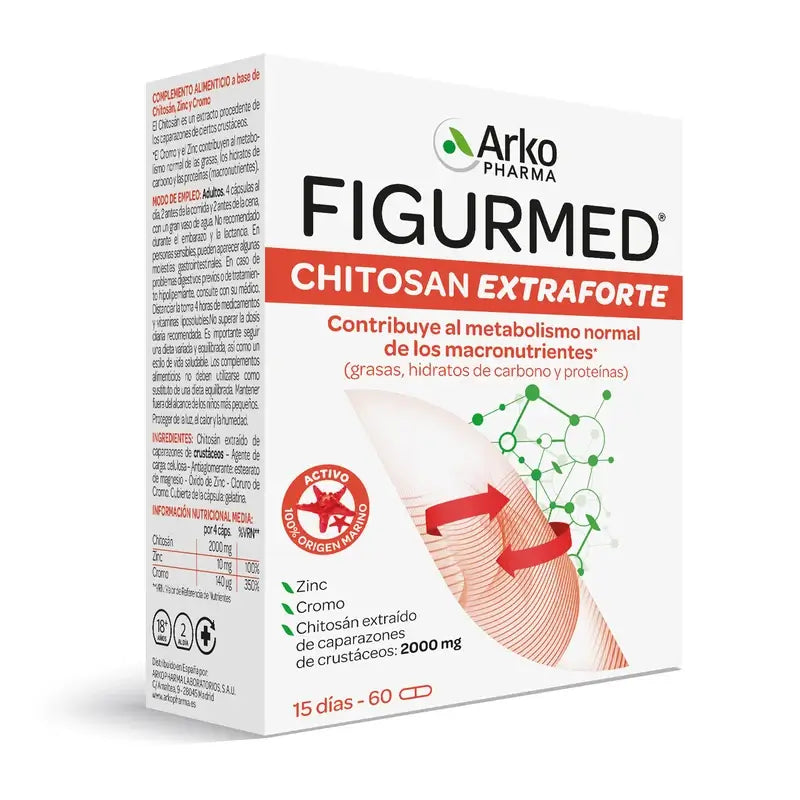 Arkopharma Figurmed Chitosan Extra Forte 500 mg, 60 Kapseln