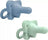 Chupete Silicona 1 sola pieza pack 2 Azul y Verde HappyPaci